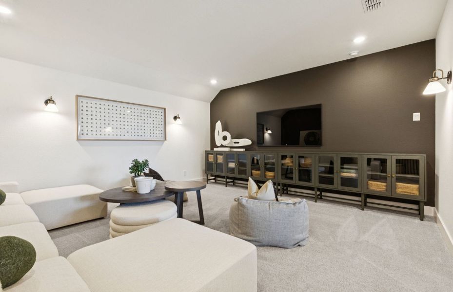 Furnished interior view inside a new home in Whitewing Trails, Princeton (Image 11).