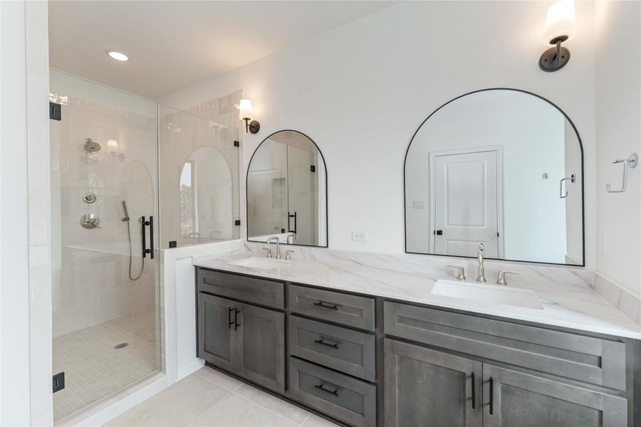 Furnished interior view inside a new home in , Houston (Image 32).