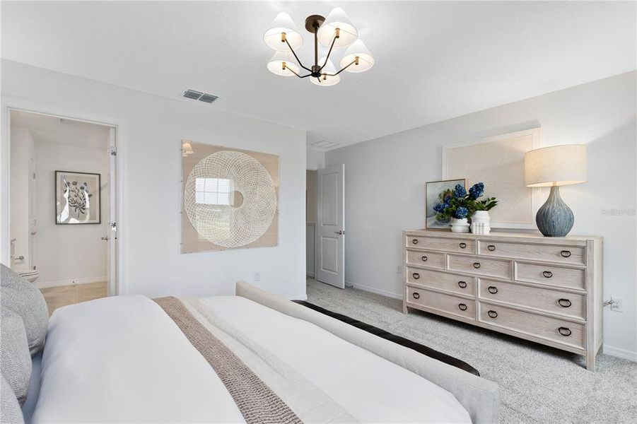 Furnished interior view inside a new home in Silverleaf Oaks, Winter Garden (Image 17).