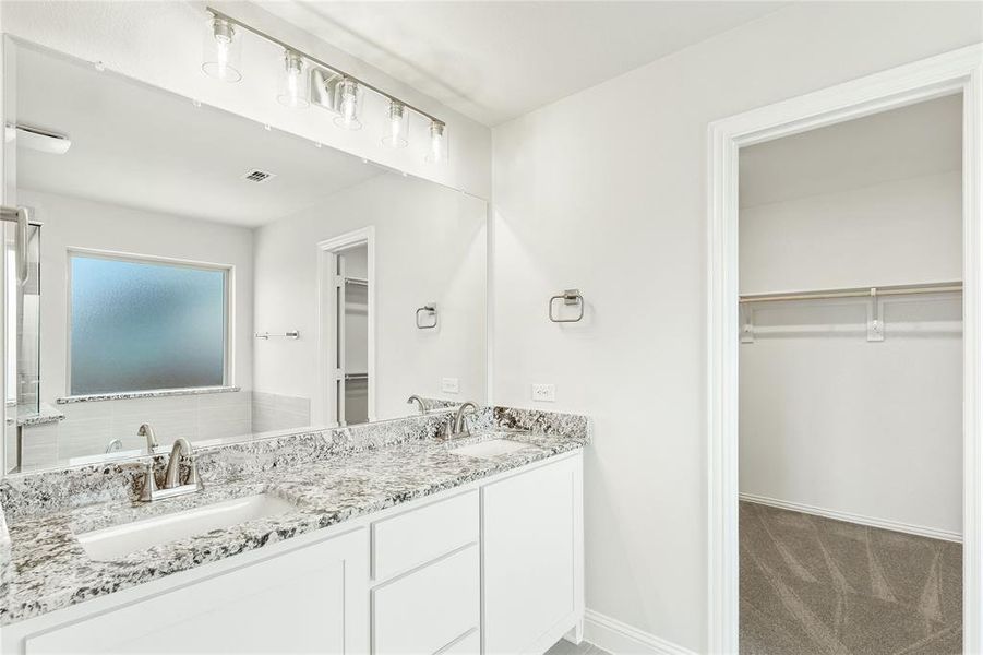 Furnished interior view inside a new home in Sunrise at Garden Valley, Waxahachie (Image 12). Furnished interior view inside a new home in Sunrise at Garden Valley, Waxahachie (Image 12).