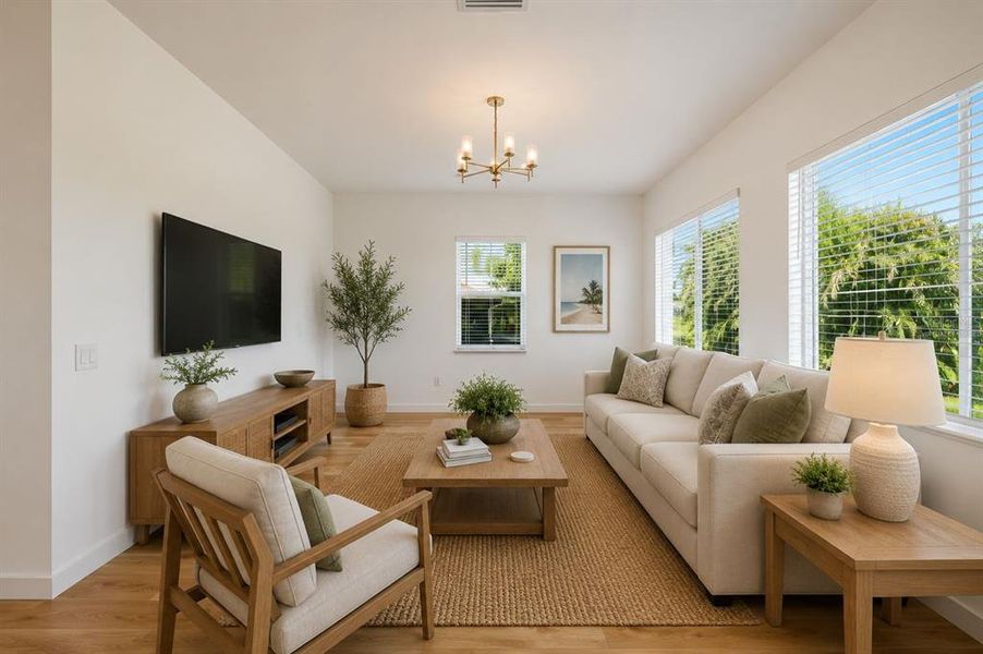 Furnished interior view inside a new home in , Punta Gorda (Image 10).