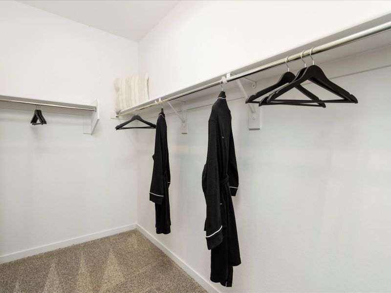 Jubilee Walk-In Closet modeled at Bella Vista Trails