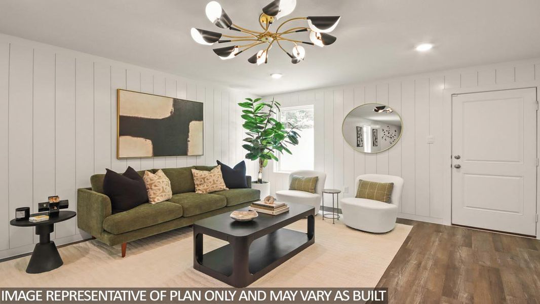 Furnished interior view inside a new home in Porters Mill, New Caney (Image 4).