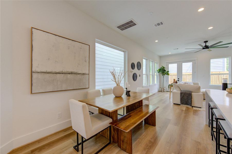 Furnished interior view inside a new home in , Houston (Image 23).