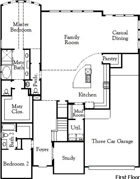 2D floor plan layout of this home in Carneros Ranch, Leander, TX (Image 5). 2D floor plan layout of this home in Carneros Ranch, Leander, TX (Image 5).