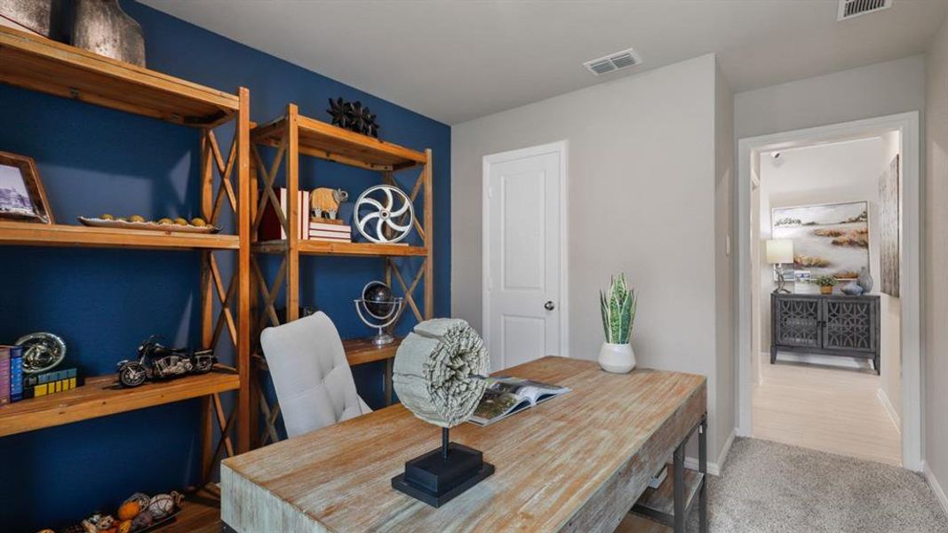 Furnished interior view inside a new home in Lonestar at Liberty Trails, Fort Worth (Image 11). Furnished interior view inside a new home in Lonestar at Liberty Trails, Fort Worth (Image 11).