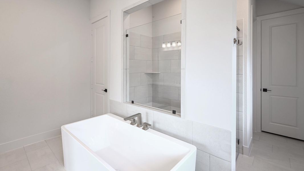 Furnished interior view inside a new home in Homestead 65', Schertz (Image 15). Furnished interior view inside a new home in Homestead 65', Schertz (Image 15).