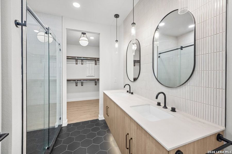 Furnished interior view inside a new home in , New Braunfels (Image 13).