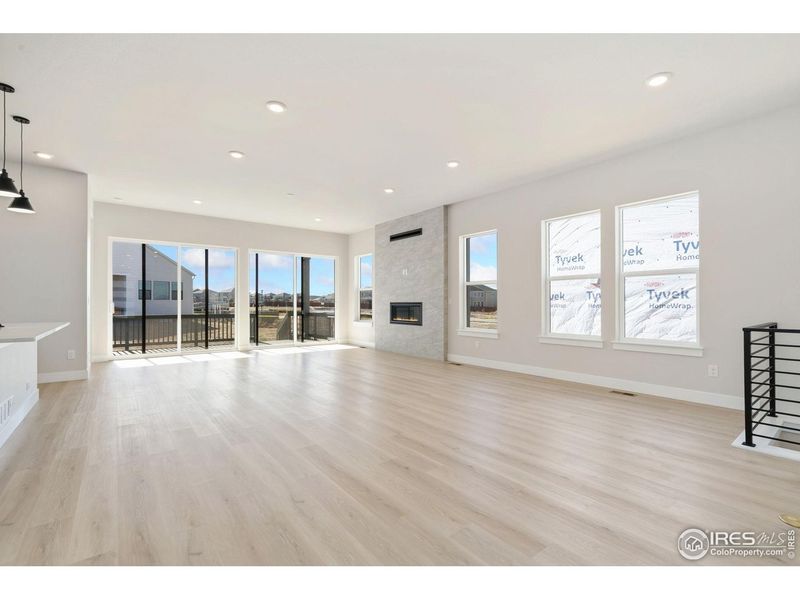 Spacious, unfurnished interior of a new home in Festival at RainDance, Windsor (Image 13).