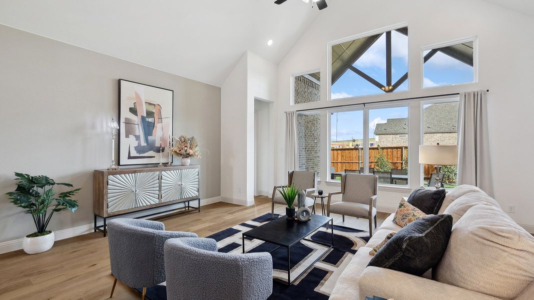 Representative furnished interior of a home built from the Vanderbilt by DRB Homes in Green Meadows Classic, Celina (Image 6).