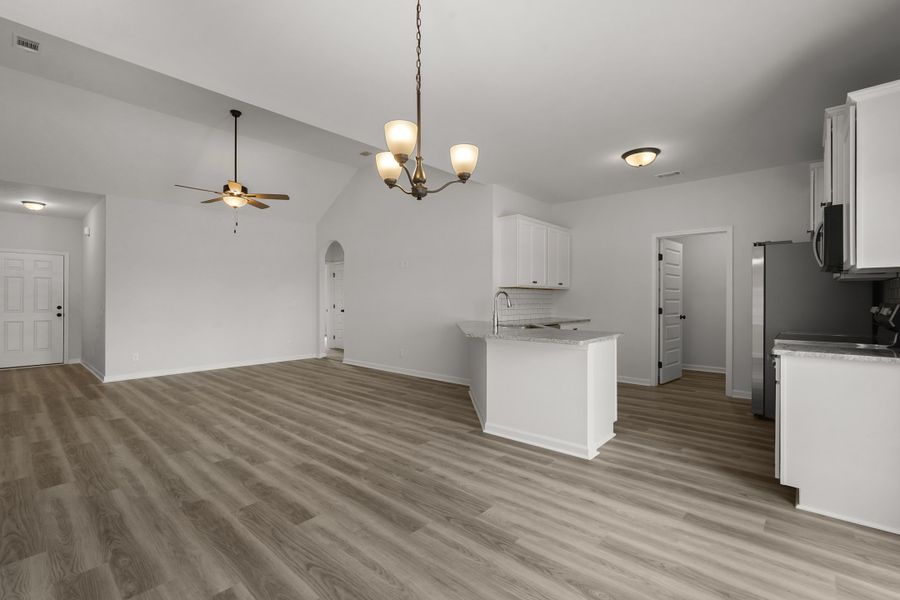 Representative unfurnished interior of a home built from the The Stafford by RTS Homes in The Pointe at Villages on Marne, Hinesville (Image 30).