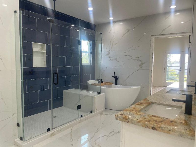 Wind down & relax at he end of your day in your own spa-like bathroom