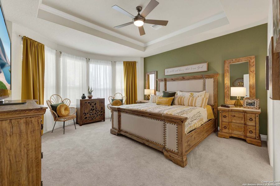 Furnished interior view inside a new home in , New Braunfels (Image 3).