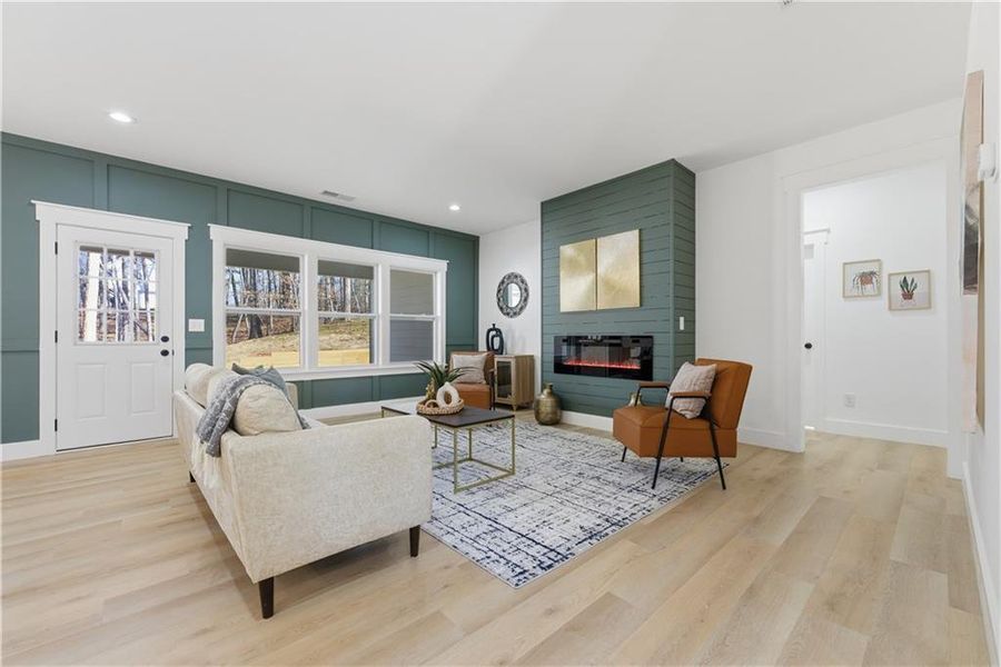 Furnished interior view inside a new home in , Cartersville (Image 12).