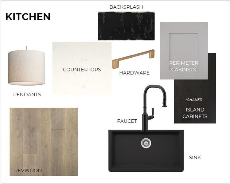 This kitchen will be gorgeous! check out the carefully curated selctions