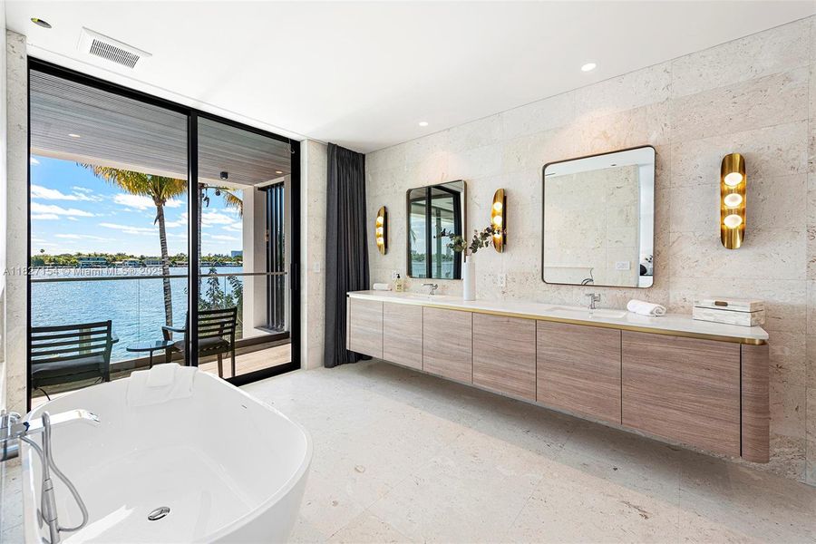 Furnished interior view inside a new home in , Miami Beach (Image 15).