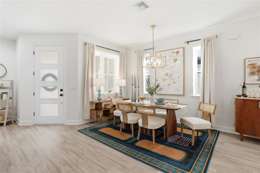 Furnished interior view inside a new home in , Eustis (Image 8).