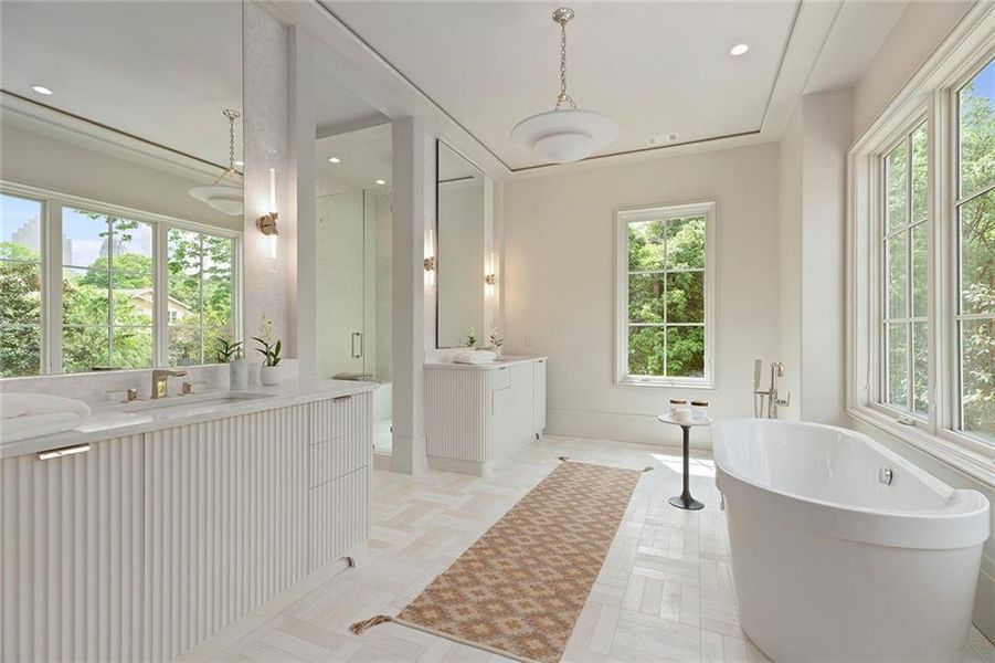 Furnished interior view inside a new home in , Atlanta (Image 19). Furnished interior view inside a new home in , Atlanta (Image 19).