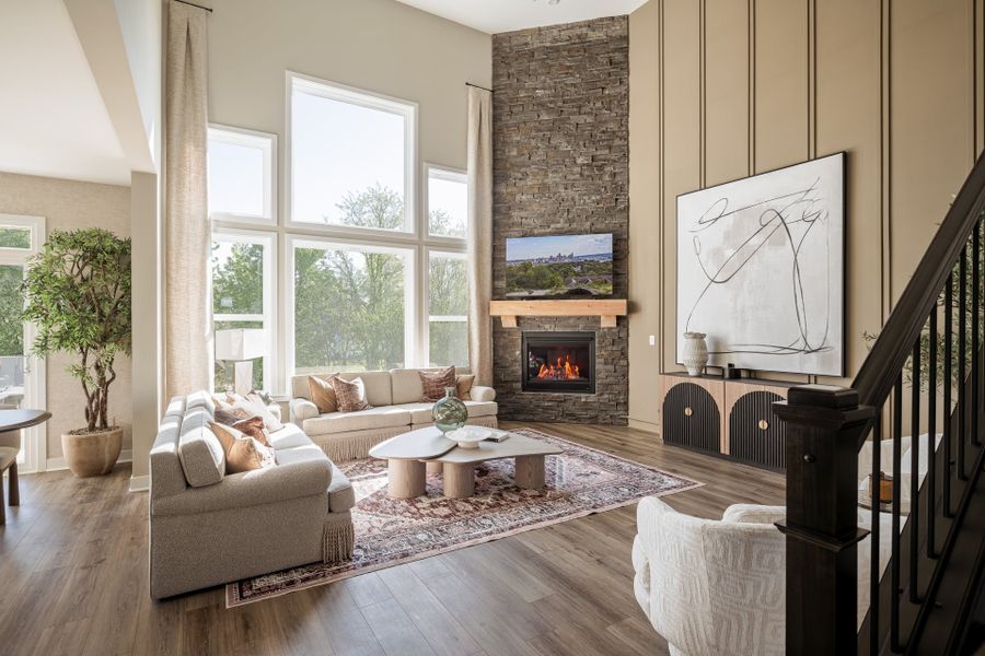 Representative furnished interior of a home built from the Blair by Fischer Homes in Twin Lakes, Hoschton (Image 14).