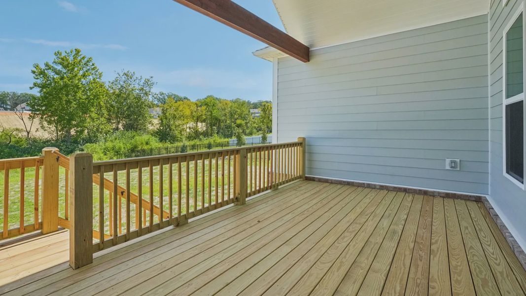 Backyard porch for outside activities