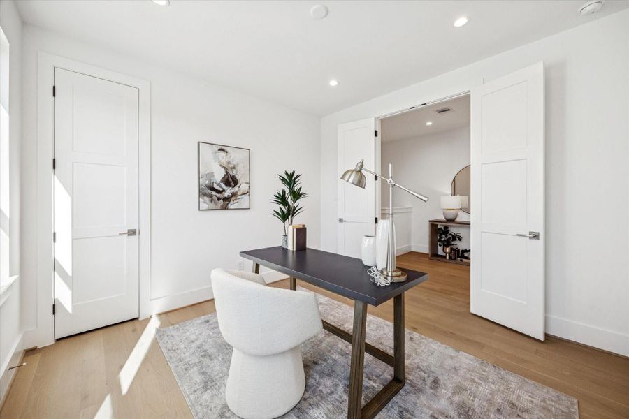 Furnished interior view inside a new home in West 21st Residences, Houston (Image 25).