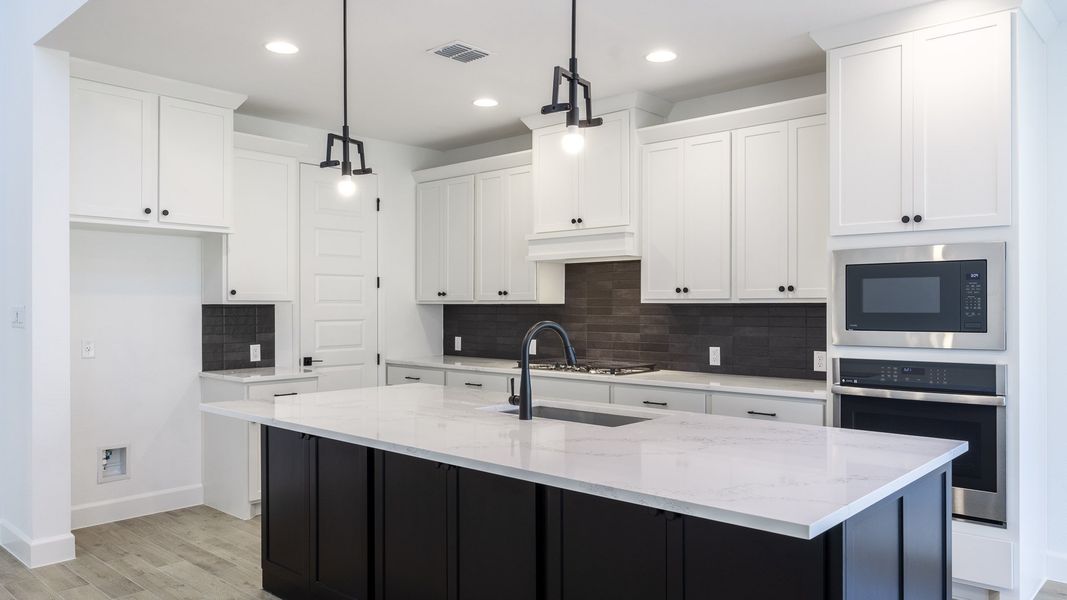 Furnished interior view inside a new home in Santa Rita Ranch - Eldorado, Liberty Hill (Image 3).
