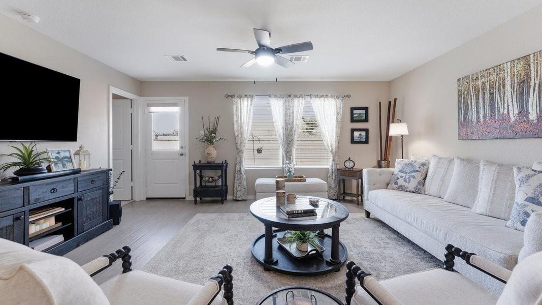 Furnished interior view inside a new home in Trails at Cochran Ranch, Waller (Image 34).