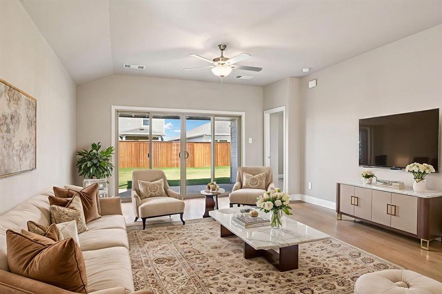 Furnished interior view inside a new home in Lakehaven - Signature Series, Farmersville (Image 6). Furnished interior view inside a new home in Lakehaven - Signature Series, Farmersville (Image 6).