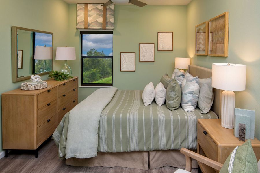 Representative furnished interior of a home built from the Nautilus Bonus Townhome by Park Square Residential in Paradiso Grande Resort, Orlando (Image 12).