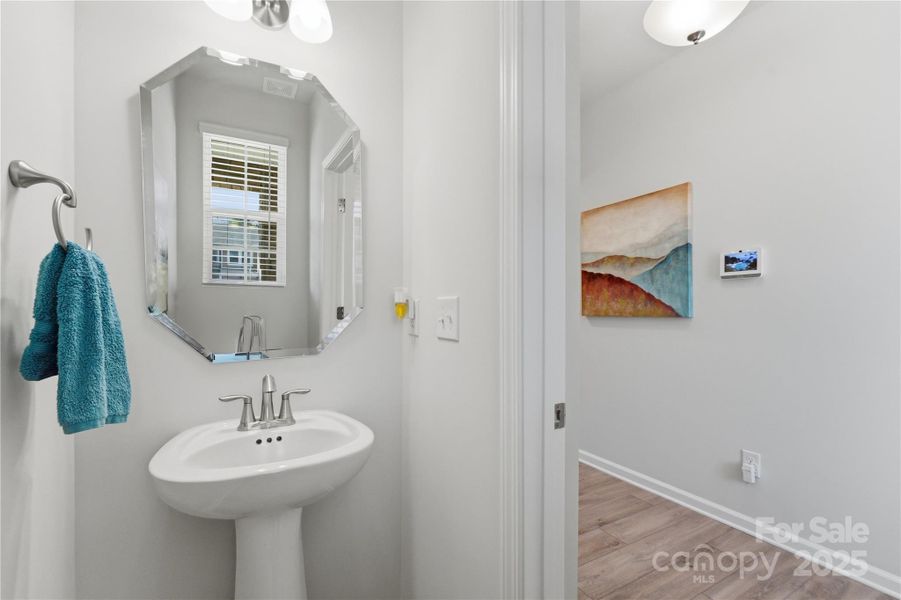 Main level half bath