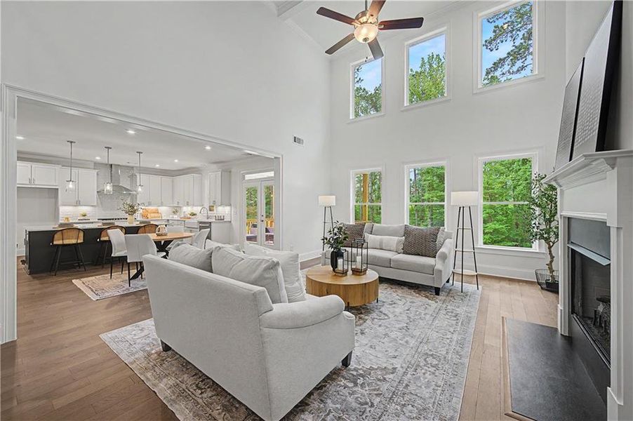 Furnished interior view inside a new home in Ford Landing, Acworth (Image 16). Furnished interior view inside a new home in Ford Landing, Acworth (Image 16).