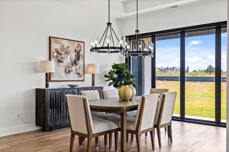 Furnished interior view inside a new home in , Heath (Image 31).