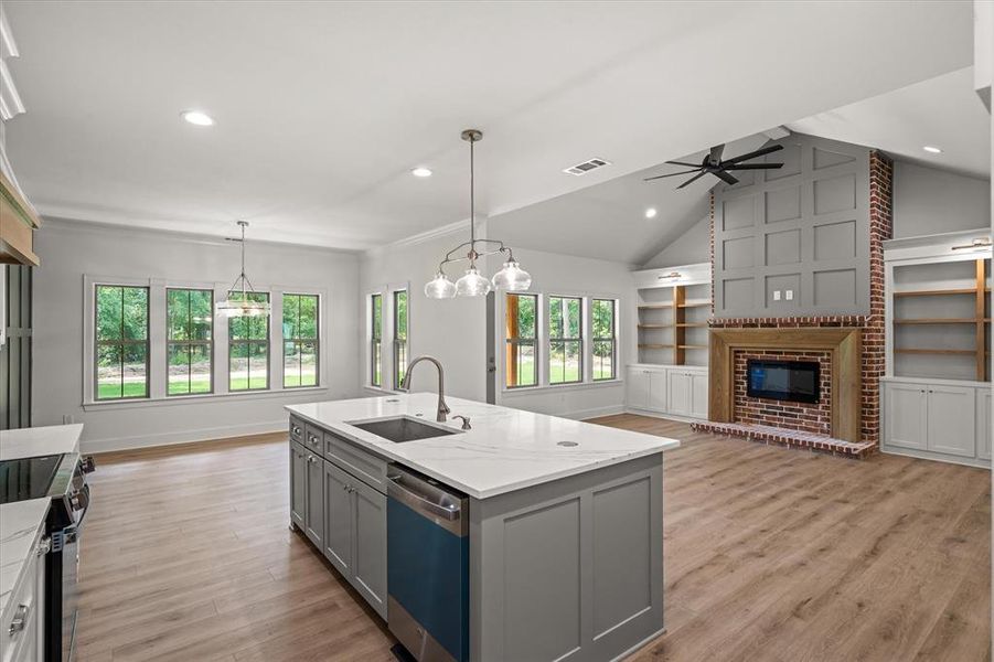 Furnished interior view inside a new home in , Grand Saline (Image 10).