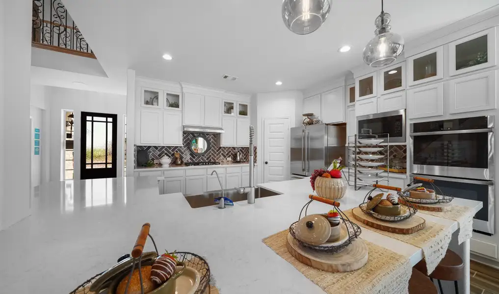 Kitchen with ample cabinet space