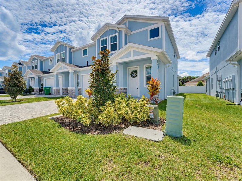 Front exterior of a new home in , Clearwater, FL, highlighting curb appeal (Image 32).