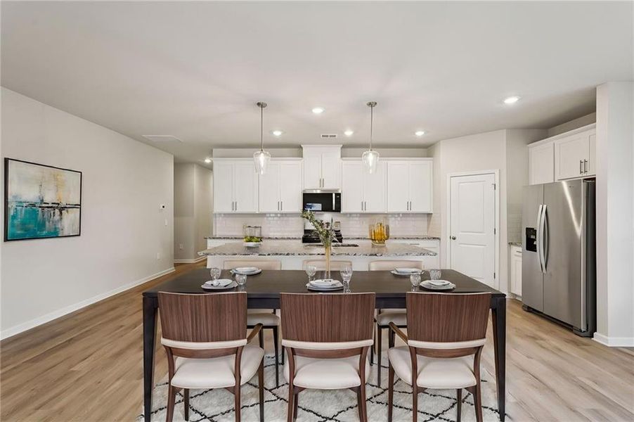 Furnished interior view inside a new home in Westmont Preserve, Powder Springs (Image 9). Furnished interior view inside a new home in Westmont Preserve, Powder Springs (Image 9).