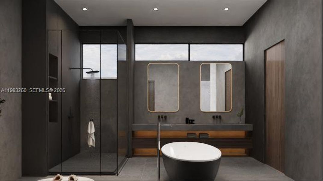 Furnished interior view inside a new home in , Fort Lauderdale (Image 8).