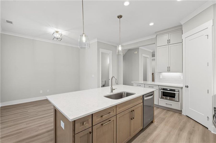 Furnished interior view inside a new home in Devin's Shire - A Kennesaw Tradition, Kennesaw (Image 11).