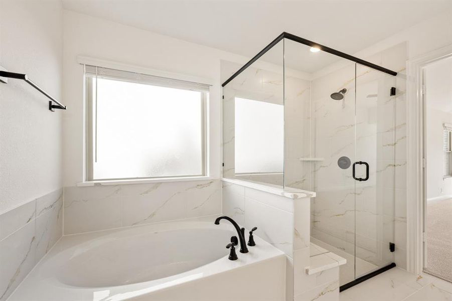 Furnished interior view inside a new home in Union Park Classic 55, Little Elm (Image 11).