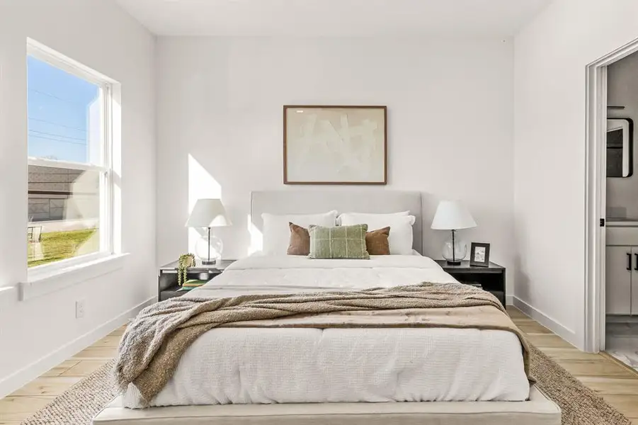 Furnished interior view inside a new home in , Dallas (Image 8). Furnished interior view inside a new home in , Dallas (Image 8).