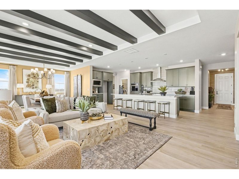 Furnished interior view inside a new home in Farmstead, Berthoud (Image 9).