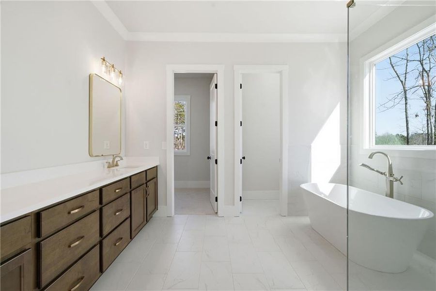 Furnished interior view inside a new home in , Canton (Image 9).