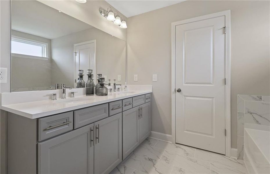 Furnished interior view inside a new home in Sierra Creek, Hoschton (Image 9).