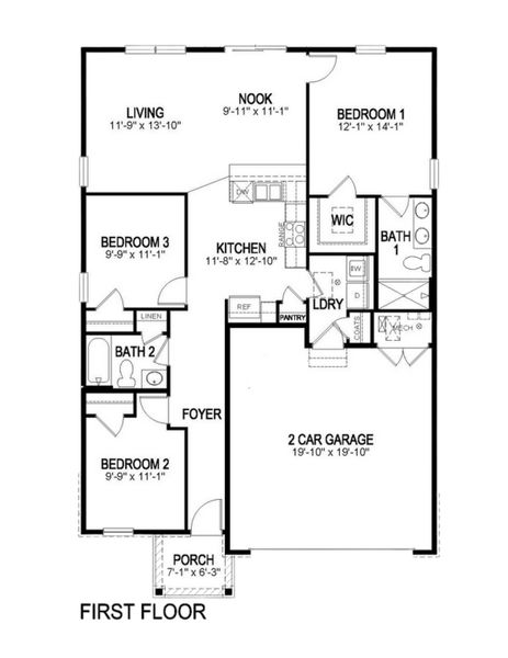 2D floor plan layout of this home in Silver Peaks, Lochbuie, CO (Image 2). 2D floor plan layout of this home in Silver Peaks, Lochbuie, CO (Image 2).