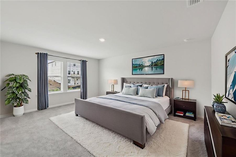 Furnished interior view inside a new home in Preserve at Mountain Creek, Pendergrass (Image 6).