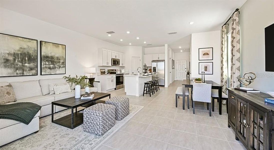 Furnished interior view inside a new home in Waterstone Townhomes, Groveland (Image 16).