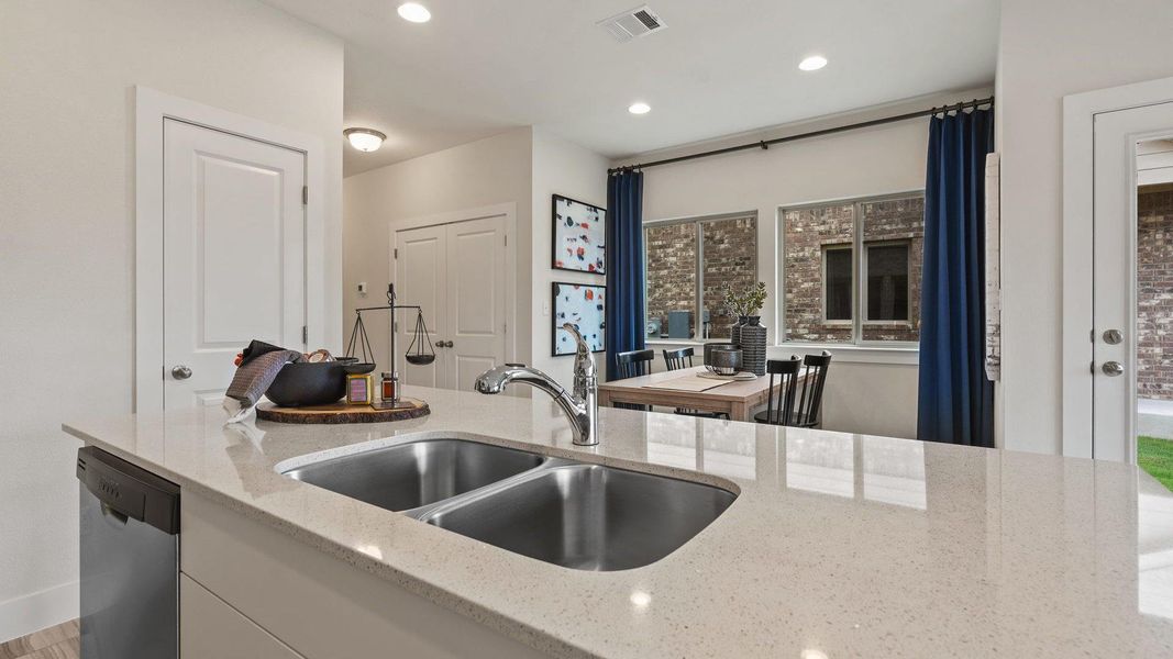 Furnished interior view inside a new home in Saddle Creek Twinhomes, Georgetown (Image 11). Furnished interior view inside a new home in Saddle Creek Twinhomes, Georgetown (Image 11).