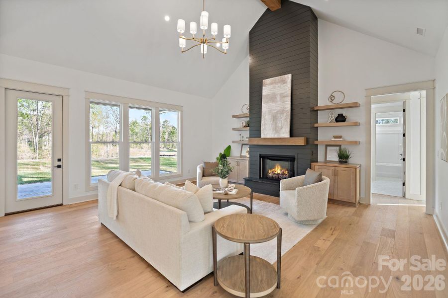 Furnished interior view inside a new home in , Clover (Image 6). Furnished interior view inside a new home in , Clover (Image 6).