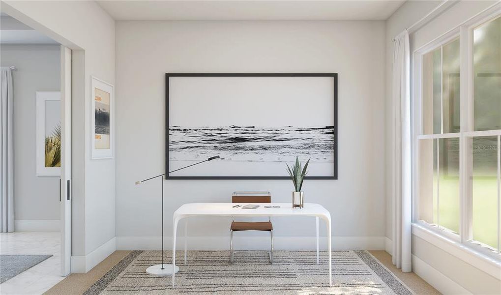 Furnished interior view inside a new home in Eden Preserve, Altamonte Springs (Image 8).