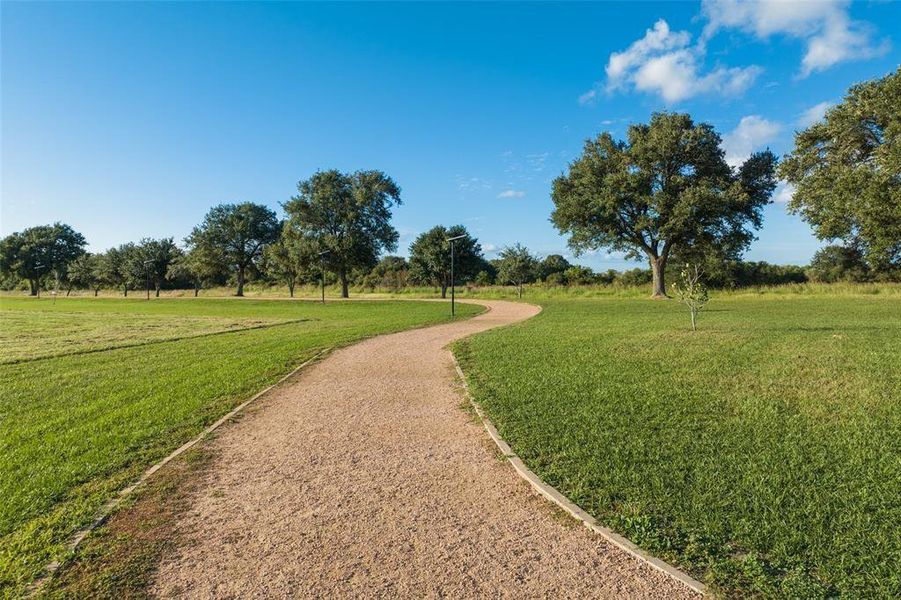 Enjoy the outdoor walking trail at Freedom Park!